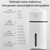 Large Capacity 320ml LED Automatic Humidifier Sprayer, Battery Version(White)