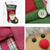 Christmas Socks Gift Bag Christmas Ornaments Gifts Candy Socks Pendant(Elk)