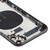 Battery Back Cover (with Side Keys & Card Tray & Power + Volume Flex Cable & Wireless Charging Module) for iPhone 11(Black)