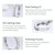 S925 Sterling Silver Jewelry Earrings Inlaid Zircon Earrings(White)