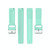 For Xiaomi Haylou Smart Watch LS01 / Smart Watch 2 LS02 Silicone Watch Band, Size: 19mm(Teal)