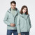Mens Detachable Two Piece Warm, Waterproof And Breathable Couples Stormsuit (Color:Green Size:XL)