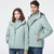 Mens Detachable Two Piece Warm, Waterproof And Breathable Couples Stormsuit (Color:Green Size:XL)