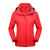 Ladys Detachable Two Piece Warm, Waterproof And Breathable Couples Stormsuit (Color:Red Size:XXL)
