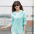 Lovers Hooded Outdoor Windproof And UV Proof Sun Proof Clothes (Color:Light Green Size:XXL)