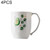 4 PCS Creative Cute Plastic Cup Household Couple Cup(Ivory) 4 PCS Creative Cute Plastic Cup Household Couple Cup(Ivory)