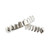 Hip Hop Accessories Gold Tooth Set Real Gold Plating Smooth Upper Eight Lower Six Denture Set(Silver)