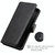 For Xiaomi Redmi Note 9 Classic Calf Texture PU + TPU Horizontal Flip Leather Case, with Holder & Card Slots & Wallet(Black)