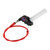 Off-road Motorcycle Modified 22mm Handle Throttle Clamp Hand Grip Big Torque Oil Visual Throttle Accelerator for with Cable(Red with Red Throttle Cable)