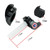 Off-road Motorcycle Modified 22mm Handle Throttle Clamp Hand Grip Big Torque Oil Visual Throttle Accelerator for with Cable(Red with Red Throttle Cable)