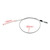 Off-road Motorcycle Modified 22mm Handle Throttle Clamp Hand Grip Big Torque Oil Visual Throttle Accelerator for with Cable(Red with Red Throttle Cable)