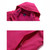 Ladys Detachable 3 in 1 Pair Of Waterproof, Windproof, Warm And Breathable Couples Stormsuit (Color:Rose Red Size:L)