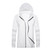 Lovers Hooded Outdoor Windproof And UV Proof Sun Proof Clothes (Color:White Size:L)