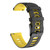 22mm For Huawei Watch GT2e 46mm Silicone Watch Band(Black+Yellow)
