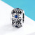 S925 Pure Silver DIY Bracelet Accessories Plant Blue Daisy Spacer S925 Pure Silver DIY Bracelet Accessories Plant Blue Daisy Spacer