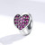 S925 Sterling Silver Pink Zircon Love Heart Beads DIY Bracelet Necklace Accessories S925 Sterling Silver Pink Zircon Love Heart Beads DIY Bracelet Necklace Accessories