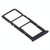 For Samsung Galaxy A21s SIM Card Tray + SIM Card Tray + Micro SD Card Tray (Black)