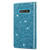 For Samsung Galaxy S10+ Multi-card Slots Starry Sky Laser Carving Glitter Zipper Horizontal Flip Leather Case with Holder & Wallet & Lanyard(Sky Blue)