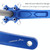 JIANKUN IXF Mountain Bike Hollow Crank Modified, Style:Left and Right Crank(Blue)