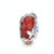 S925 Sterling Silver Pendant Red Glazed Bead Butterfly Beads DIY Bracelet Necklace Accessories