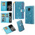 For Samsung Galaxy J6 (2018) Multi-card Slots Starry Sky Laser Carving Glitter Zipper Horizontal Flip Leather Case with Holder & Wallet & Lanyard(Sky Blue)