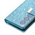 For Samsung Galaxy J6 (2018) Multi-card Slots Starry Sky Laser Carving Glitter Zipper Horizontal Flip Leather Case with Holder & Wallet & Lanyard(Sky Blue)