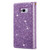For Samsung Galaxy S8+ Multi-card Slots Starry Sky Laser Carving Glitter Zipper Horizontal Flip Leather Case with Holder & Wallet & Lanyard(Purple)