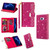 For Samsung Galaxy S8 Multi-card Slots Starry Sky Laser Carving Glitter Zipper Horizontal Flip Leather Case with Holder & Wallet & Lanyard(Rose Red)