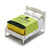 2 Sets Creative Kitchen Scouring Pad Sponge Wipe Bed Shape Storage Rack Set