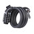 WHEEL UP Bicycle Lock Anti-theft Mountain Bike Password Lock Steel Cable Lock Bicycle Riding Accessories Universal, Style:Password type(1.2 meters)