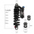 DNM RCP2S Mountain Bike Oil Spring Rear Shock Absorber Soft Tail Frame Rear Bladder, Size:220mm(With 24mm Bushing)