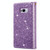 For Samsung Galaxy S8 Multi-card Slots Starry Sky Laser Carving Glitter Zipper Horizontal Flip Leather Case with Holder & Wallet & Lanyard(Purple)