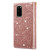 For Samsung Galaxy S20 Multi-card Slots Starry Sky Laser Carving Glitter Zipper Horizontal Flip Leather Case with Holder & Wallet & Lanyard(Rose Gold)