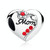 S925 Sterling Silver Pendant Heart-shaped Mom Beads DIY Bracelet Necklace Accessories