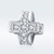 Fashion Beaded DIY Bracelet Accessories Sterling Silver S925 Cross Loose Beads Fashion Beaded DIY Bracelet Accessories Sterling Silver S925 Cross Loose Beads
