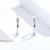 Simple Earrings Sterling Silver S925 Earrings Ear Buckles, Color:Silver