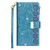 For Samsung Galaxy A20e /  A10e Multi-card Slots Starry Sky Laser Carving Glitter Zipper Horizontal Flip Leather Case with Holder & Wallet & Lanyard(Sky Blue)