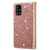 For Samsung Galaxy A71 Multi-card Slots Starry Sky Laser Carving Glitter Zipper Horizontal Flip Leather Case with Holder & Wallet & Lanyard(Rose Gold)