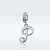S925 Sterling Silver 26 English Letter Pendant DIY Bracelet Necklace Accessories, Style:P S925 Sterling Silver 26 English Letter Pendant DIY Bracelet Necklace Accessories, Style:P