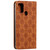 For Samsung Galaxy M31 Lucky Flowers Embossing Pattern Magnetic Horizontal Flip Leather Case with Holder & Card Slots(Brown)