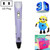 Hand-held 3D Printing Pen, US Plug(Purple)