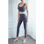 Double Sided Brocade Nude Fitness Pants Mesh Stitching High Waist Yoga Pants (Color:Gray Purple Size:XL)