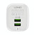 LDNIO A201 2.4A Dual USB Charging Head Travel Direct Charge Mobile Phone Adapter Charger With Micro USB Data Cable(UK Plug)