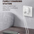 LDNIO A201 2.4A Dual USB Charging Head Travel Direct Charge Mobile Phone Adapter Charger With Micro USB Data Cable(UK Plug)