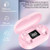 DT-13 Wireless Two Ear Bluetooth Headset Supports Touch & Smart Magnetic Charging(Pink)