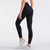 One Piece Sports Fitness Pants Without Embarrassment Line (Color:Black Size:L)