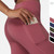 Double Sided Brocade Nude Sports Fitness Pants High Waist, Abdomen And Buttock Lifting Yoga Pants (Color:Black Size:S)