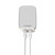 LDNIO A2204 2 in 1 12W Dual USB Interface Travel Charger Mobile Phone Charger with 8 Pin Data Cable, EU Plug