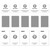 For Samsung Galaxy A21s 5pcs ENKAY Hat-Prince Full Glue 0.26mm 9H 2.5D Tempered Glass Full Coverage Film