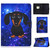 For Kindle Fire HD 8 (2020) TPU Electric Pressed Horizontal Flip Leather Case with Holder & Card Slot & Sleep / Wake-up Function(Little Black Dog)